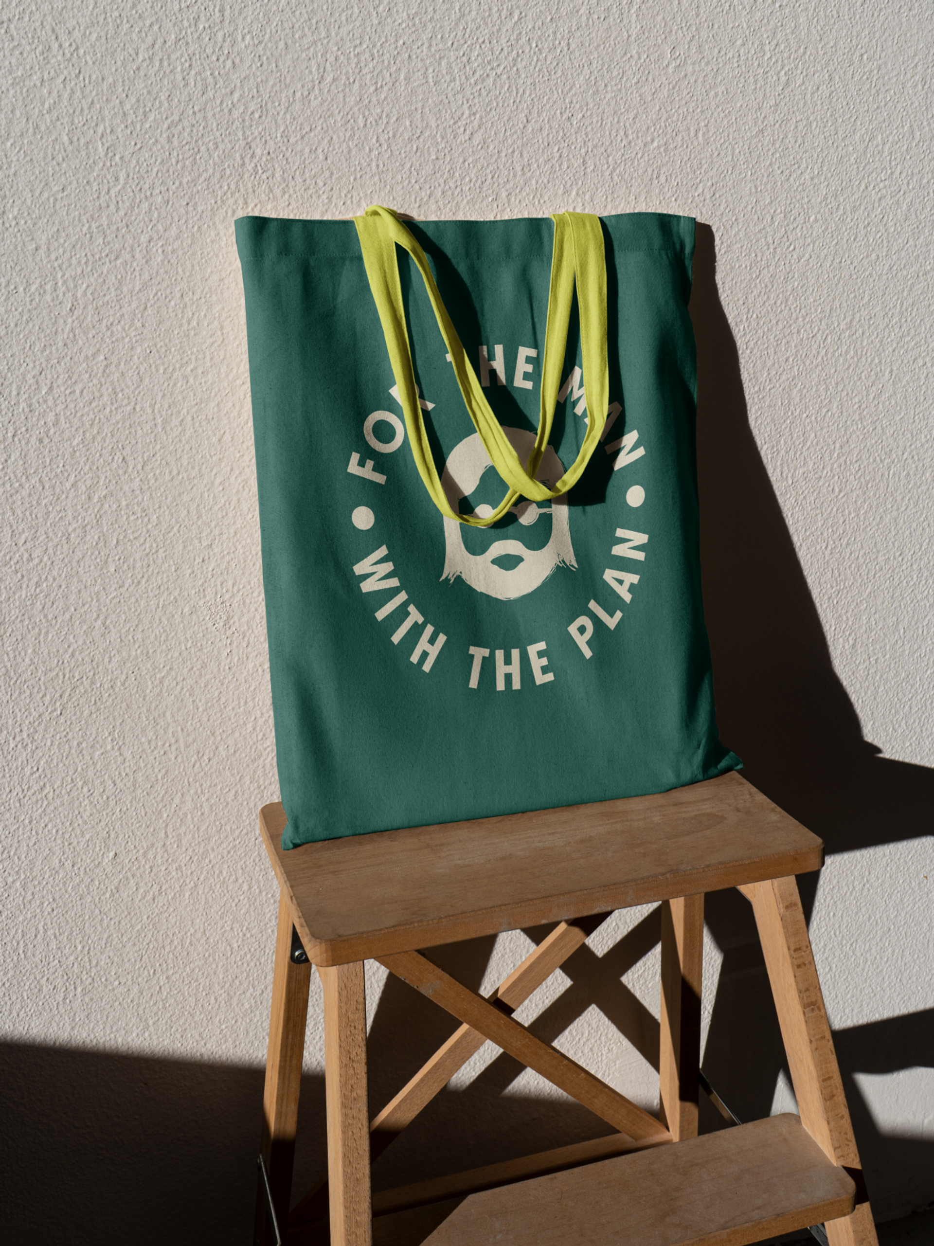 That Hippie Co. brand on dark green tote bag featuring brand design by Our Revolution packaging design agency Jen Doran