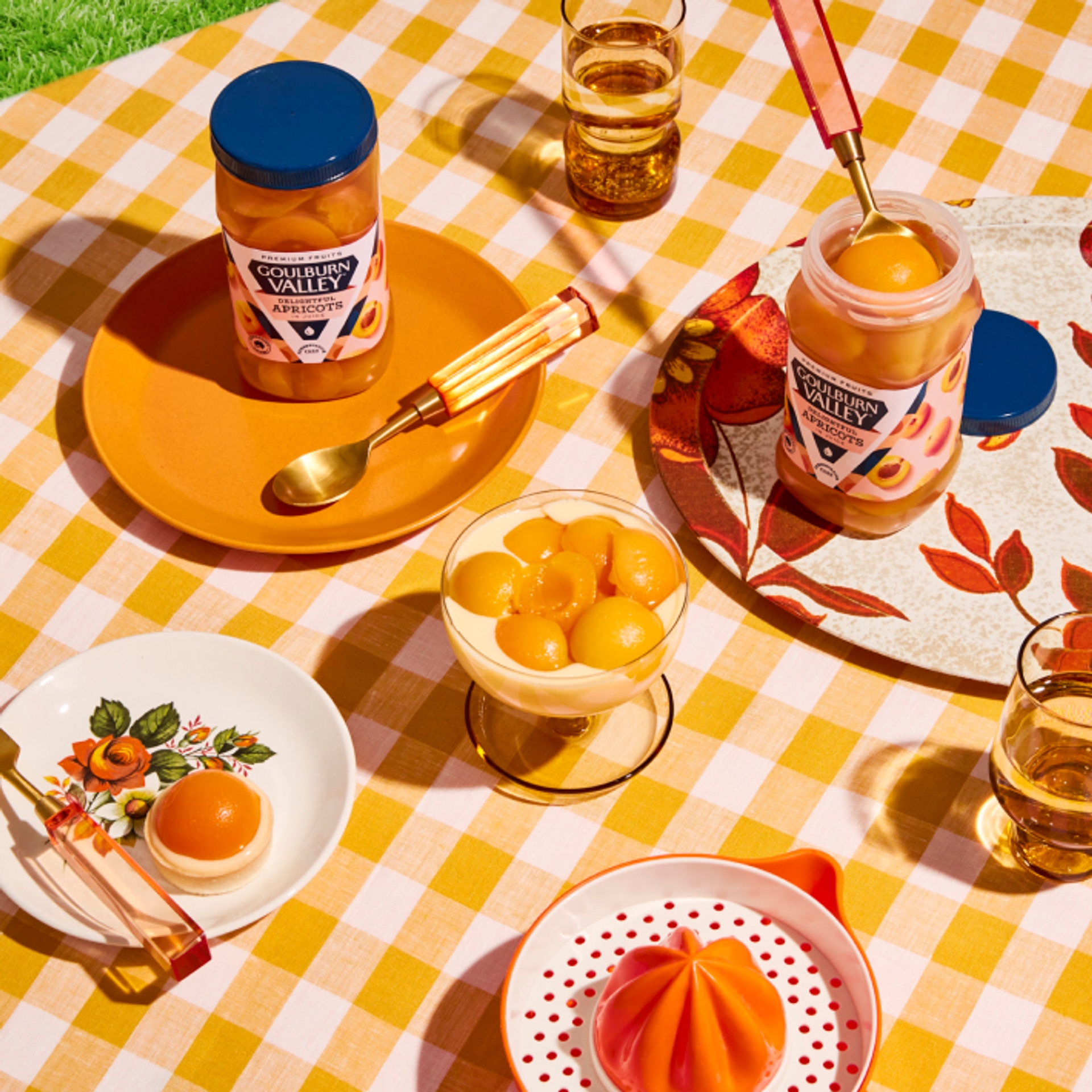 Classic summer picnic table with Goulburn Valley fruit branding design by Our Revolution Creative Director Jen Doran